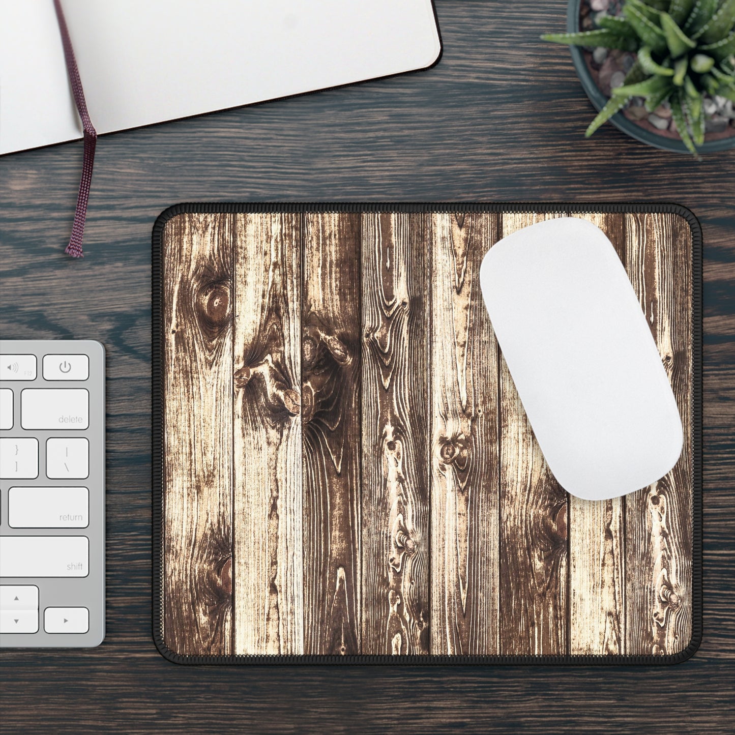Rustic Cabin Vibes Mouse Pad – Bring the Charm of the Countryside to Your Clicks
