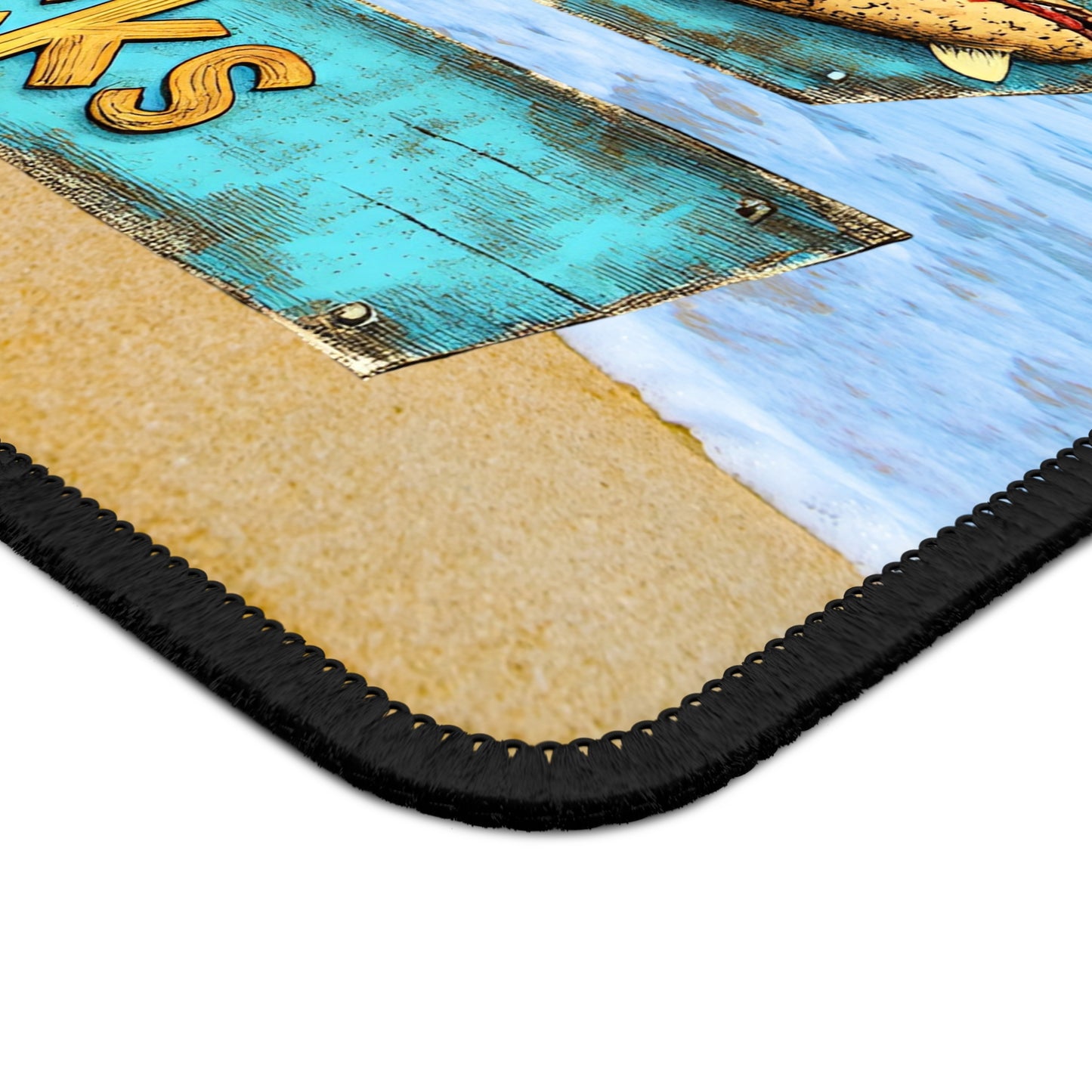 Sunshine, Surf, Snacks Mouse Pad – Your Desk’s New Happy Place