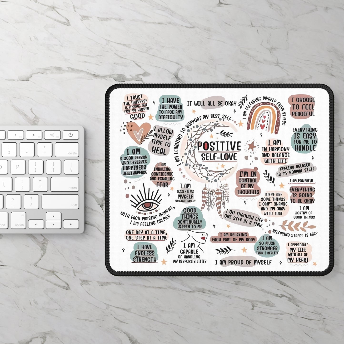 Positive Self-Love Mouse Pad – Empower Your Clicks with Kindness & Confidence