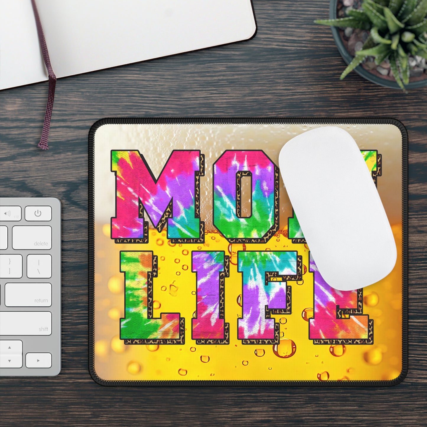 Mom Life Mouse Pad – Chaos, Coffee, and Clicks