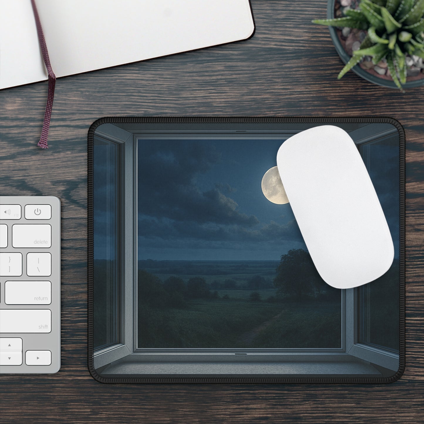 Moonlight View Mouse Pad – Serenity After Sundown
