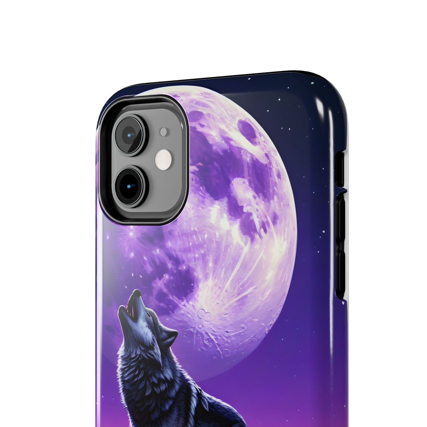 Howling Wolf Tough Phone Cases β Durable Protection with Mystical Moon Design