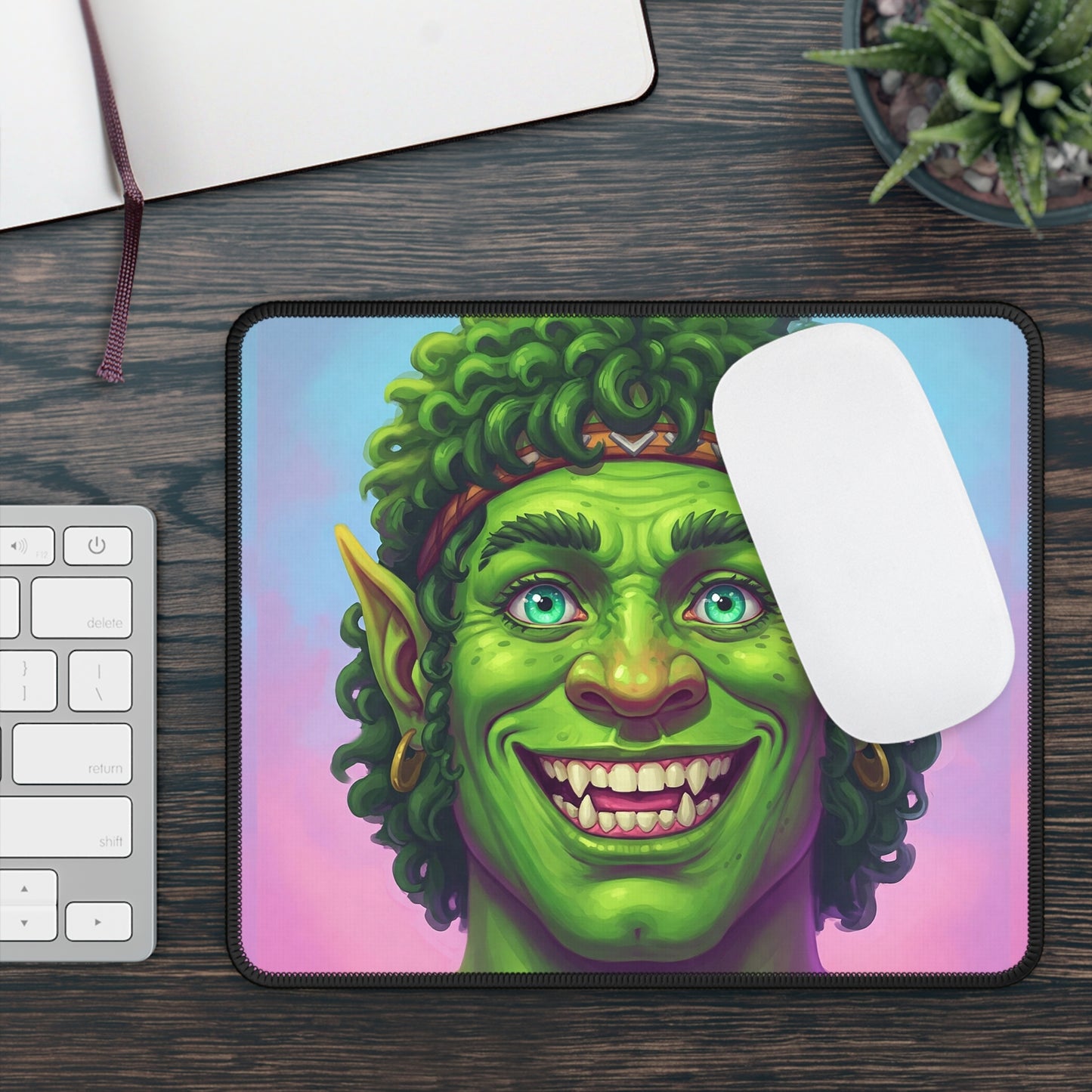 GobSmacked Mouse Pad – So Happy It’s Almost Creepy