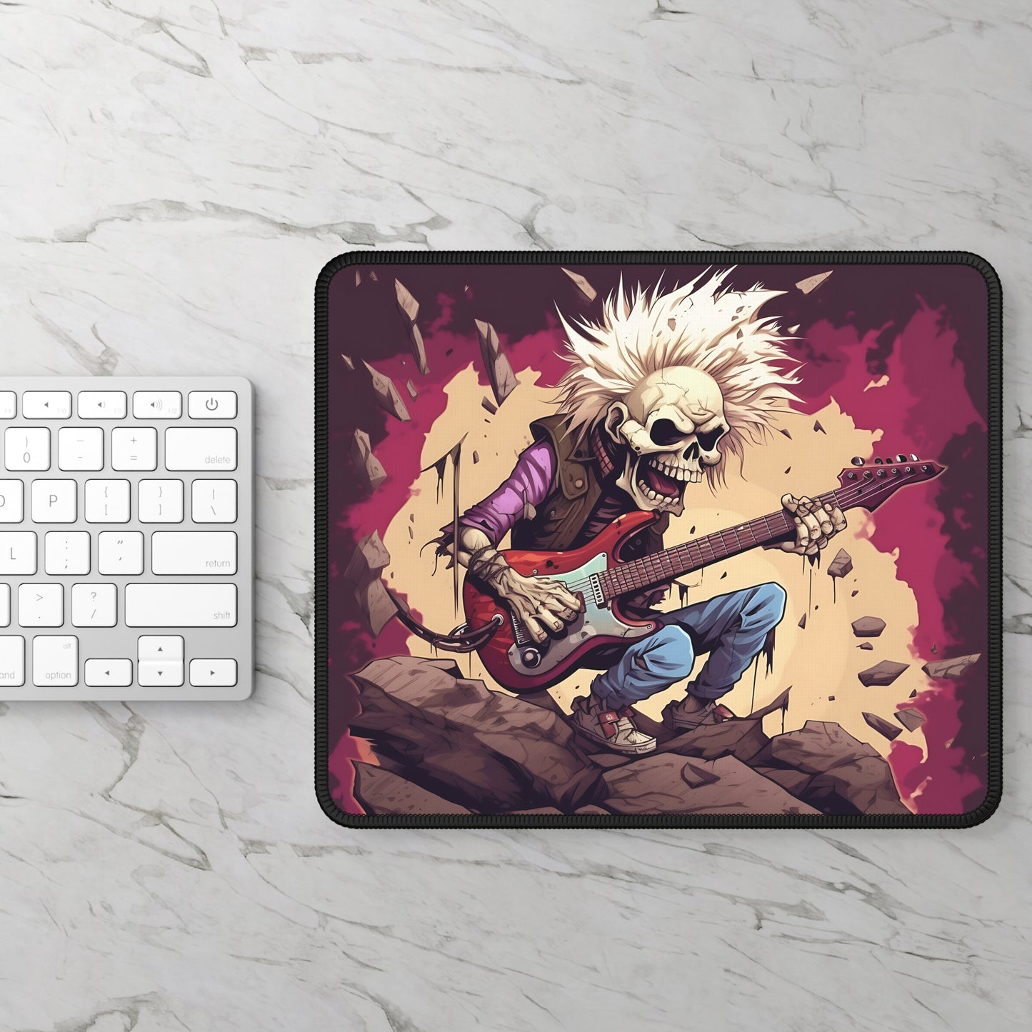 Shred Till You're Dead Mouse Pad – Bone-Crushing Riffs & Rock 'n' Roll Rage