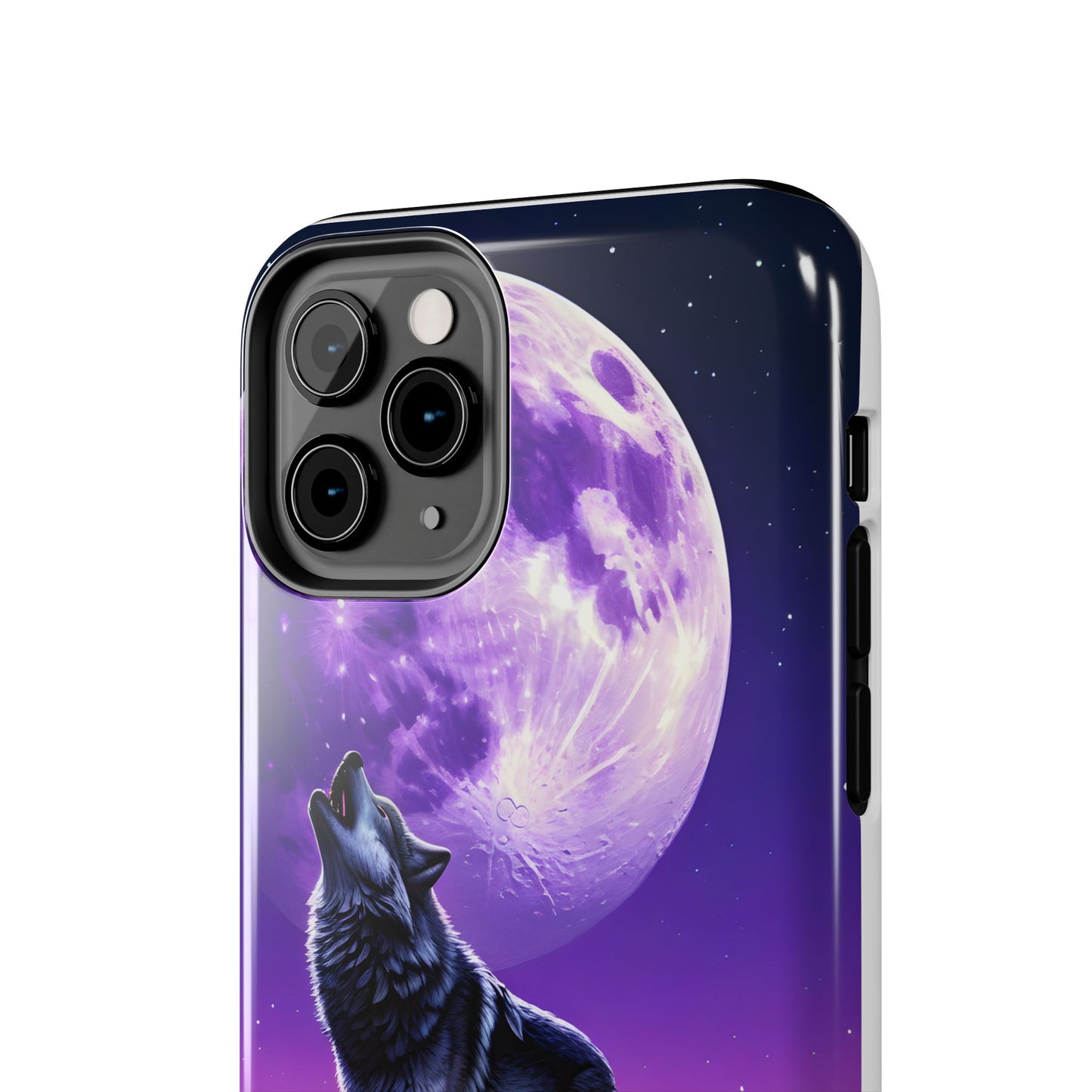 Howling Wolf Tough Phone Cases β Durable Protection with Mystical Moon Design