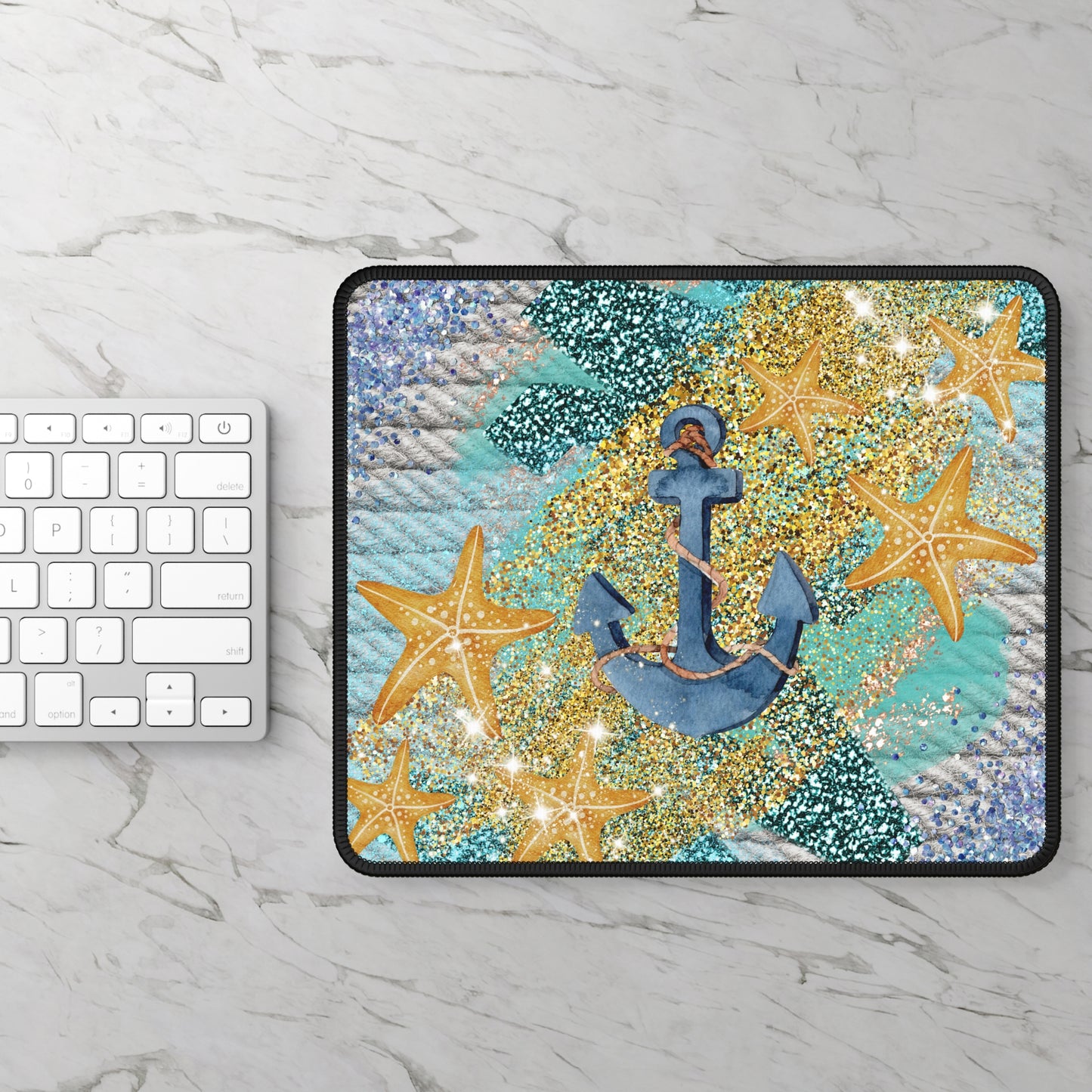 Seas the Sparkle Mouse Pad – Anchored in Glitter, Fueled by Shine