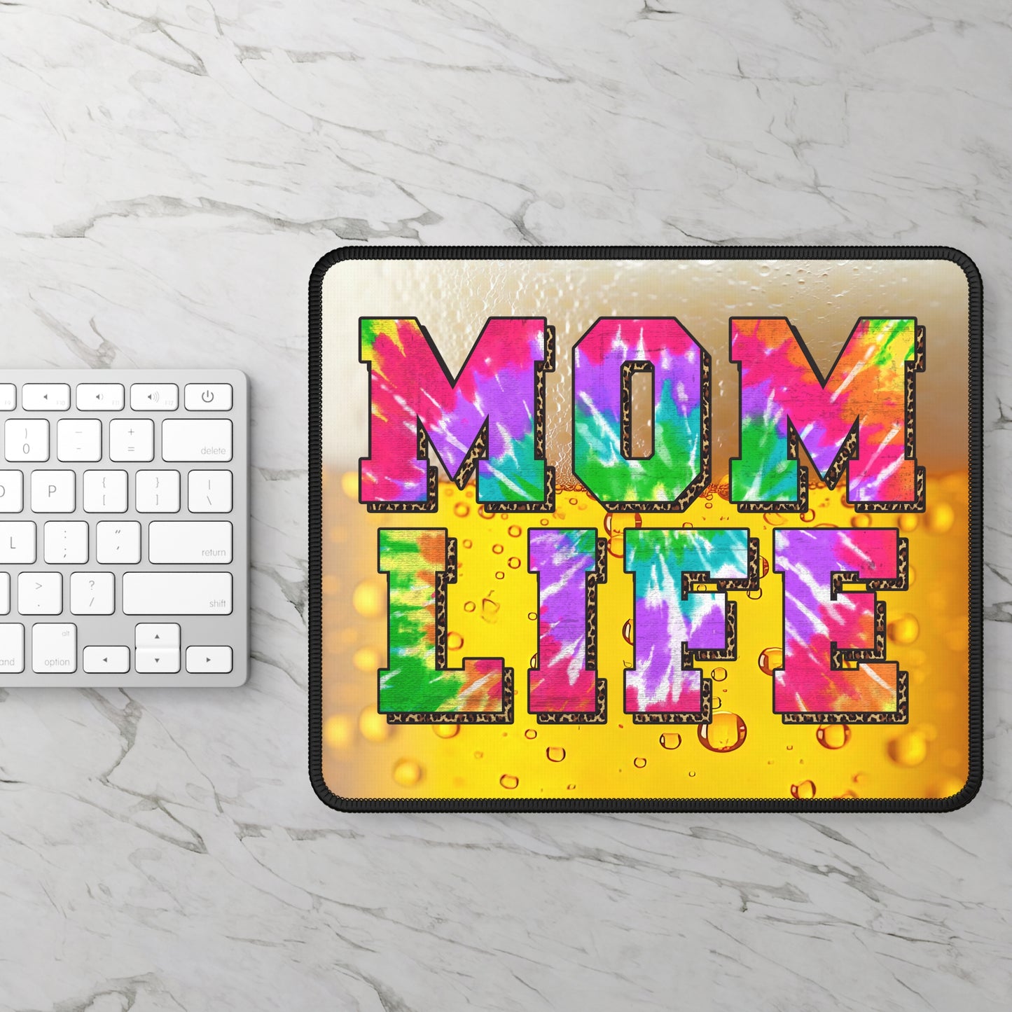 Mom Life Mouse Pad – Chaos, Coffee, and Clicks