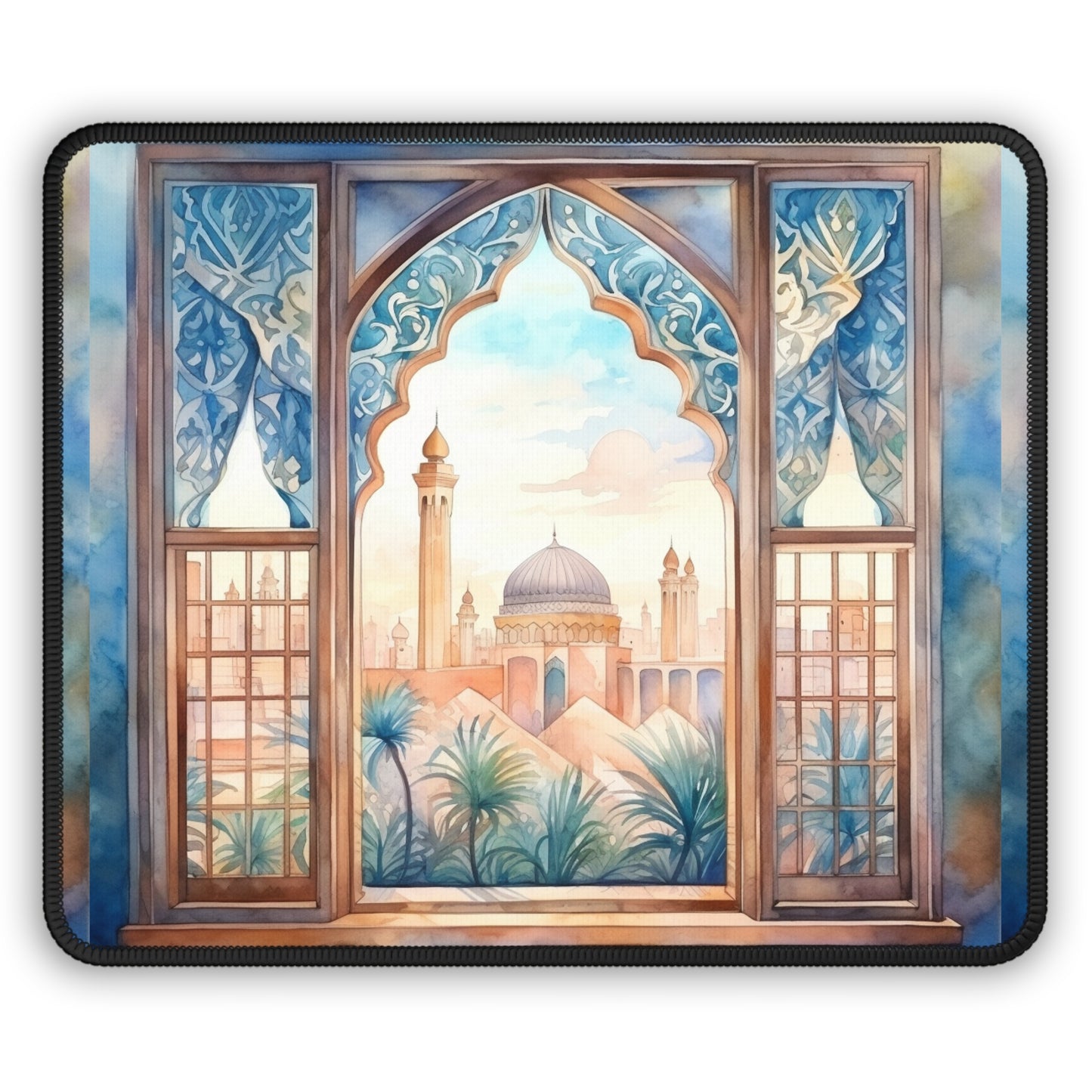Whispers of the Oasis Mouse Pad – Sunrise Over the Minarets