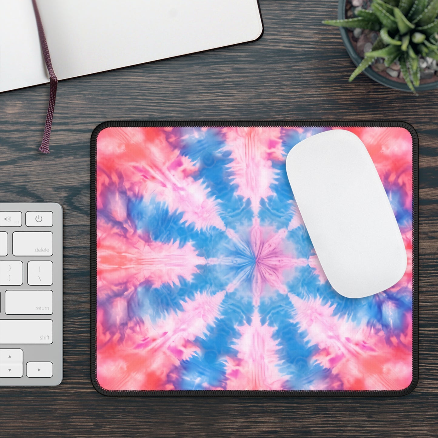 Cotton Candy Bloom Mouse Pad – Sweet Vibes, Sharp Clicks