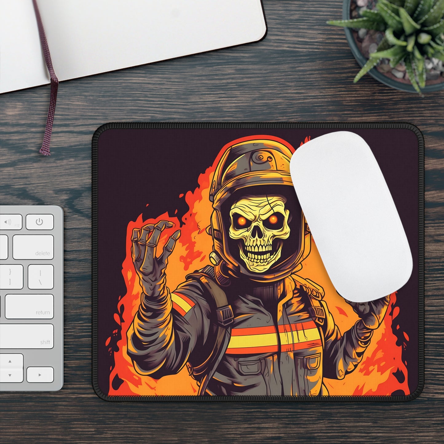 Inferno Reaper Mouse Pad – Rise from the Flames