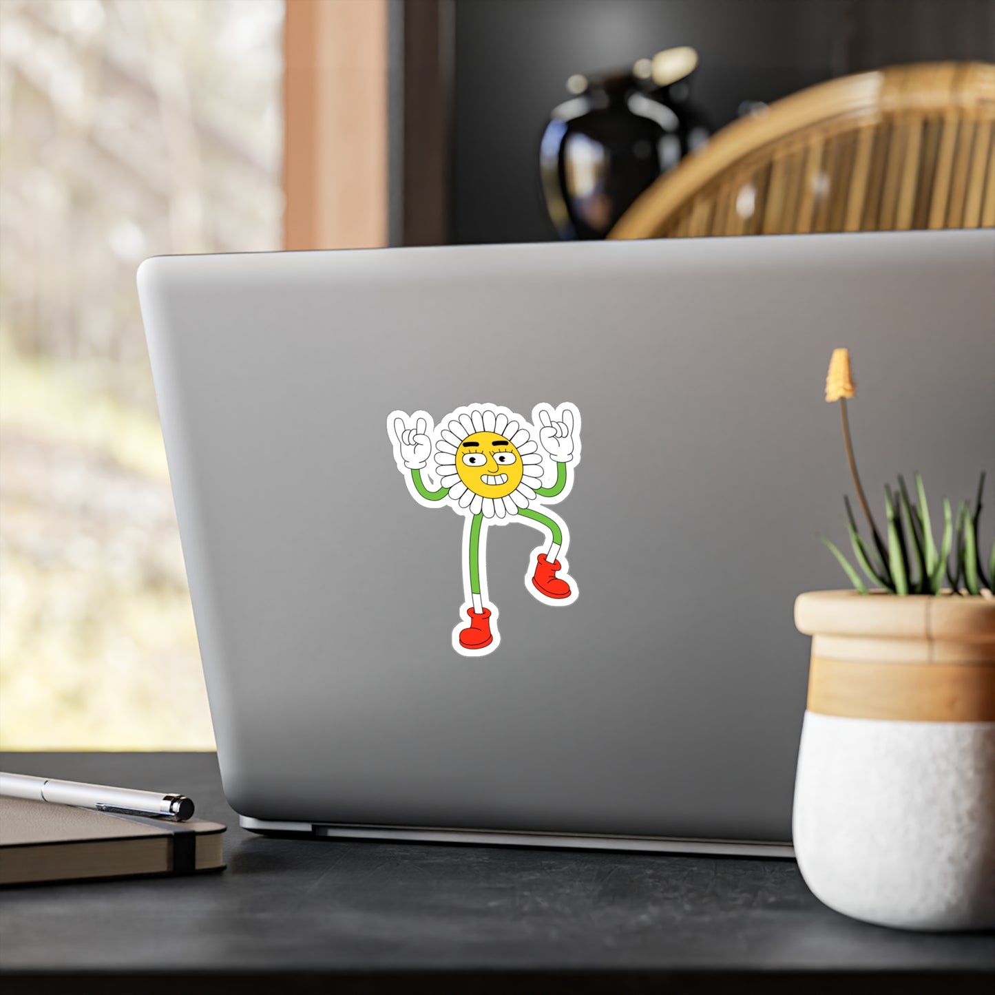 Rock On Daisy Rebel Kiss-Cut Decal