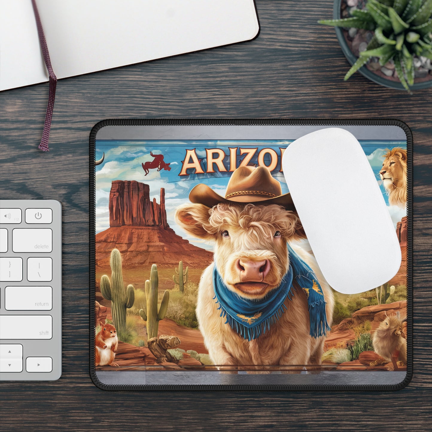 Moozona Mouse Pad – Wrangle Your Clicks in True Western Style