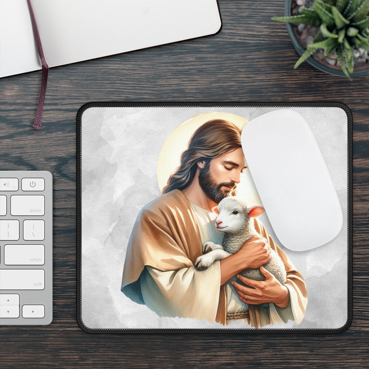 The Good Shepherd Mouse Pad – Comfort, Care, and Guidance at Your Side