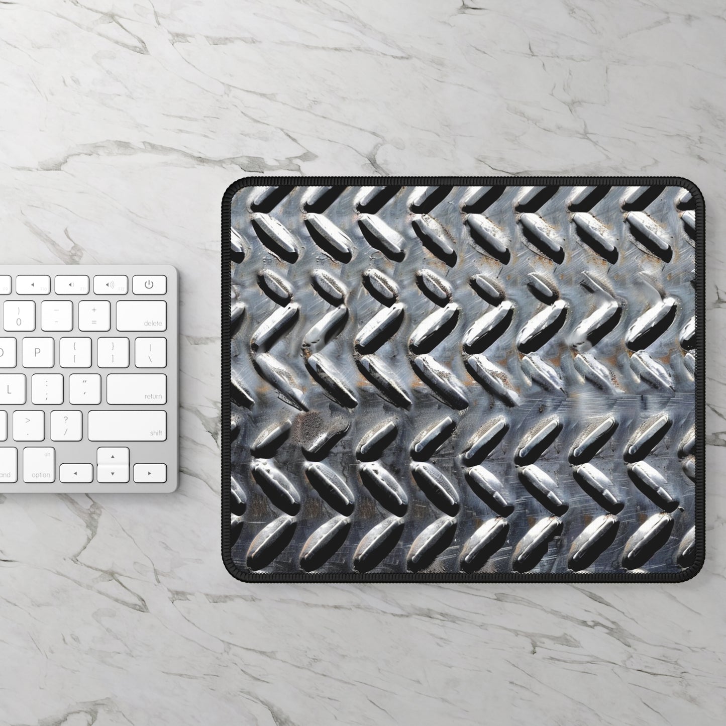 Diamond Plate Mouse Pad – Built Tough for Every Click