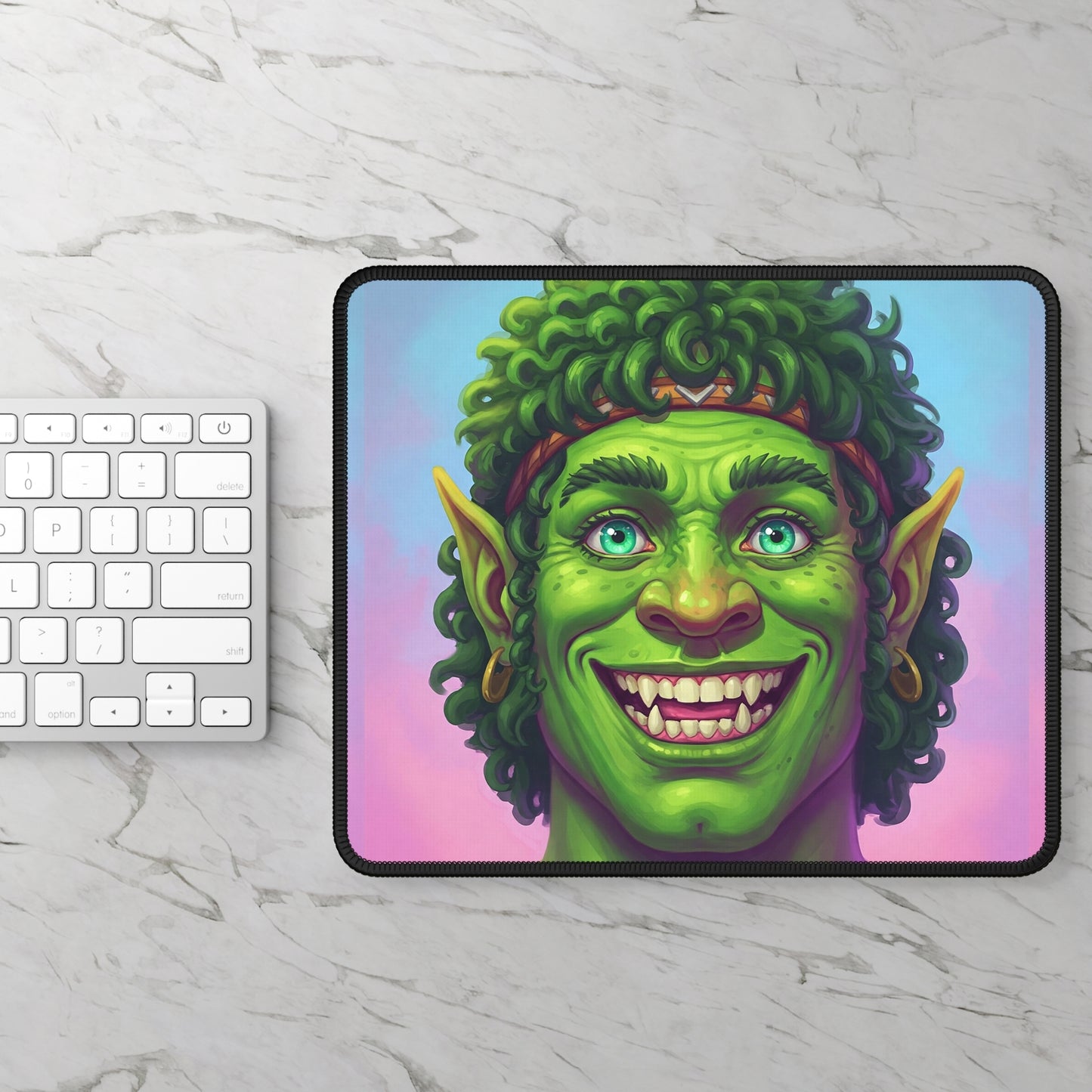 GobSmacked Mouse Pad – So Happy It’s Almost Creepy