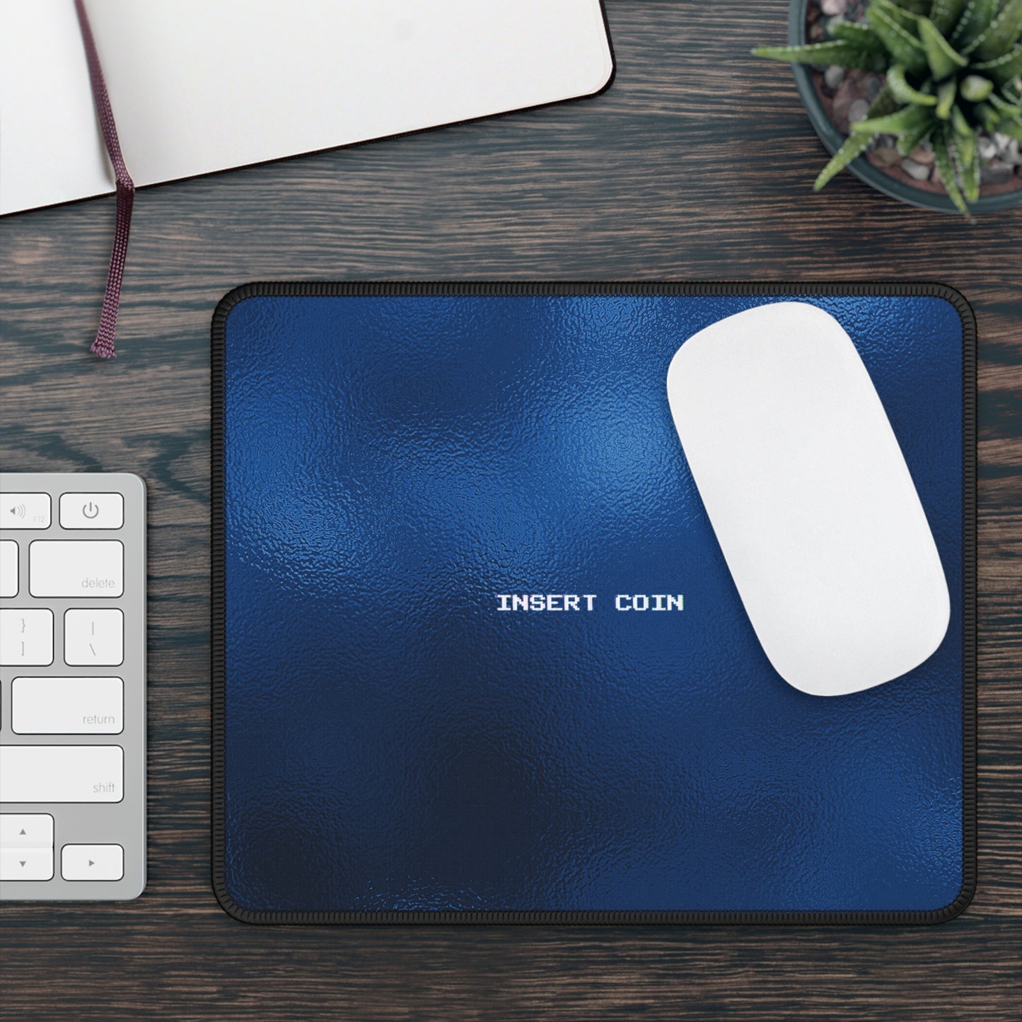 Insert Coin Mouse Pad – Level Up Your Desk, One Click at a Time!
