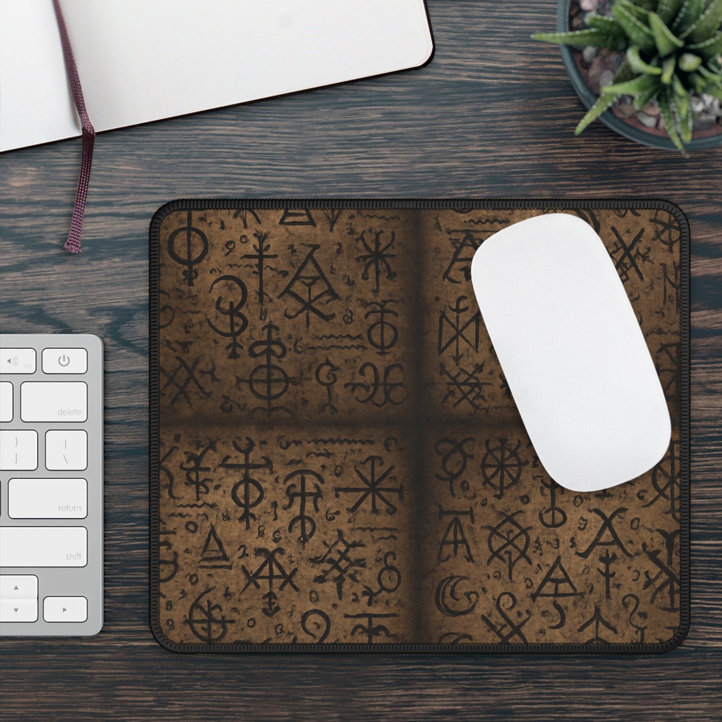 Cursed Runes Mouse Pad – Dare to Wield Forbidden Power!