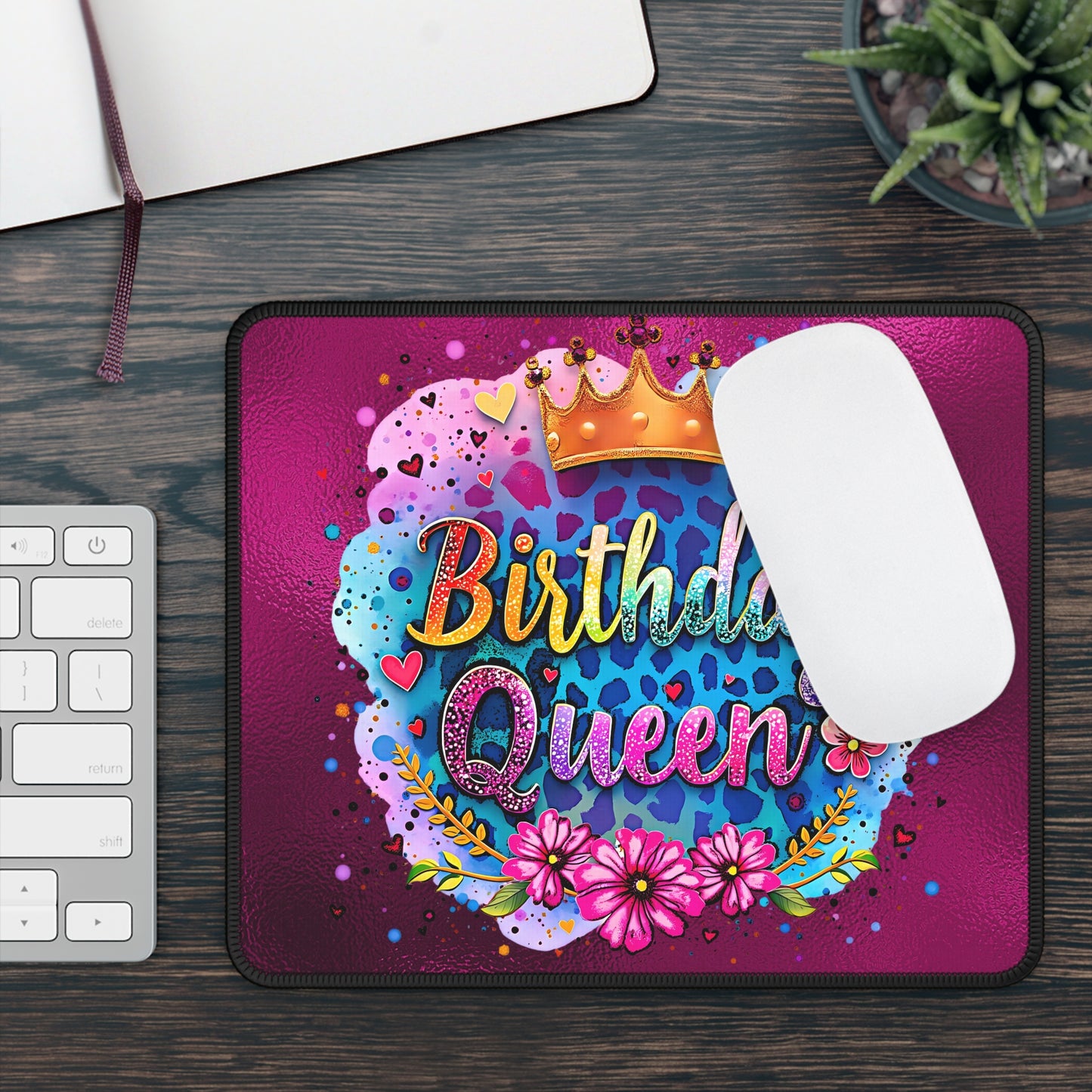 Birthday Queen Mouse Pad – Rule Your Desk with Royal Vibes!