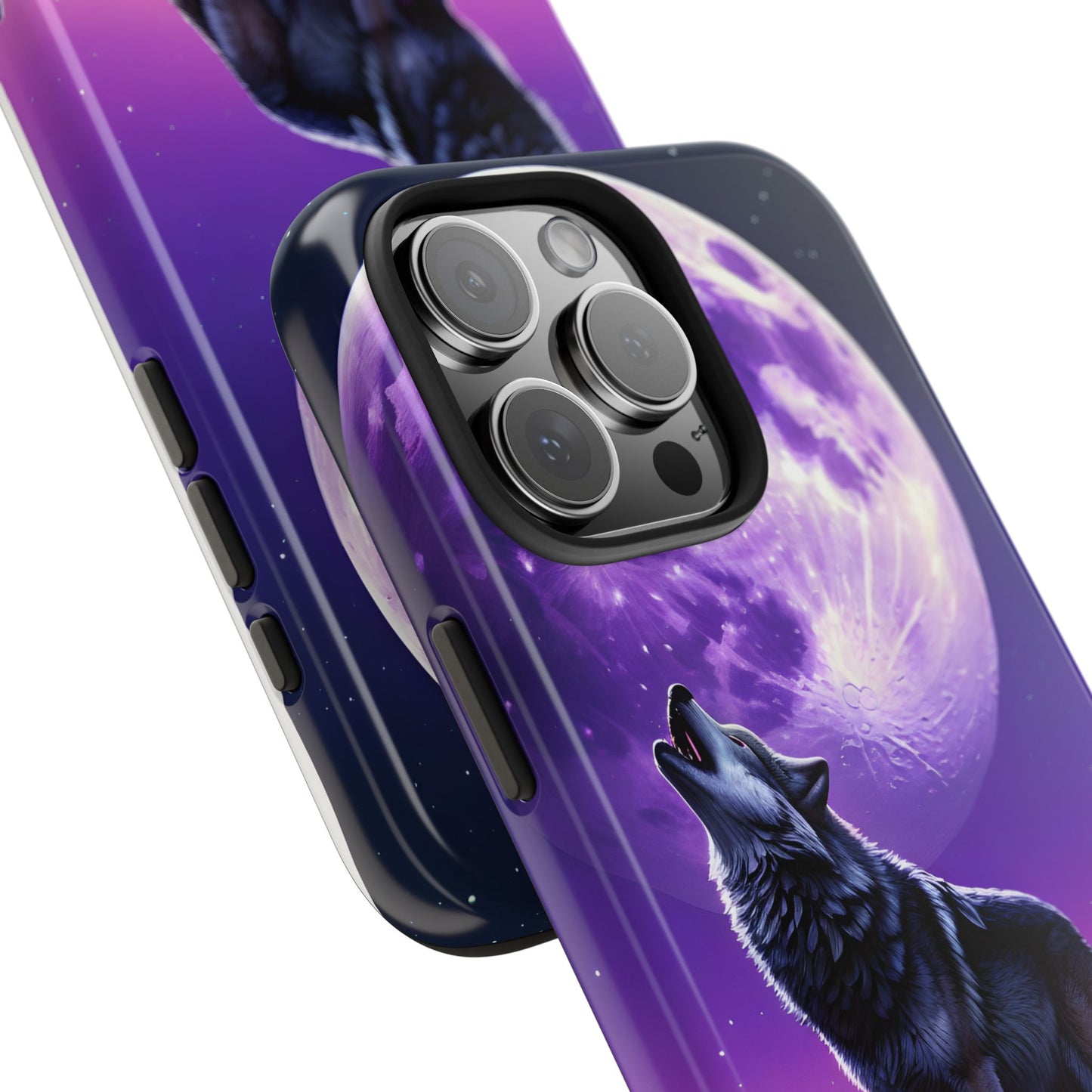 Howling Wolf Tough Phone Cases β Durable Protection with Mystical Moon Design