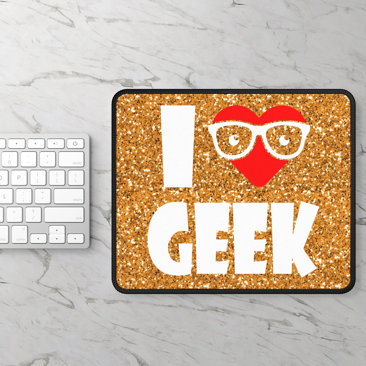 I Love Geek Mouse Pad – Nerdy & Proud