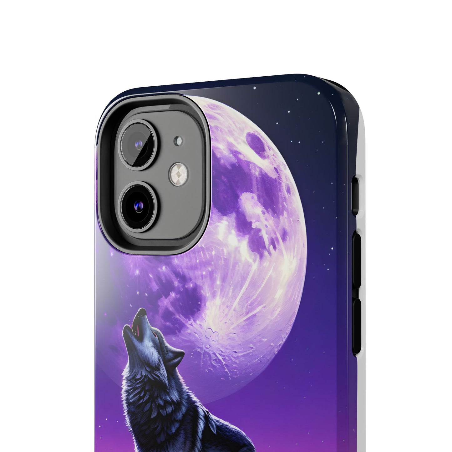 Howling Wolf Tough Phone Cases β Durable Protection with Mystical Moon Design