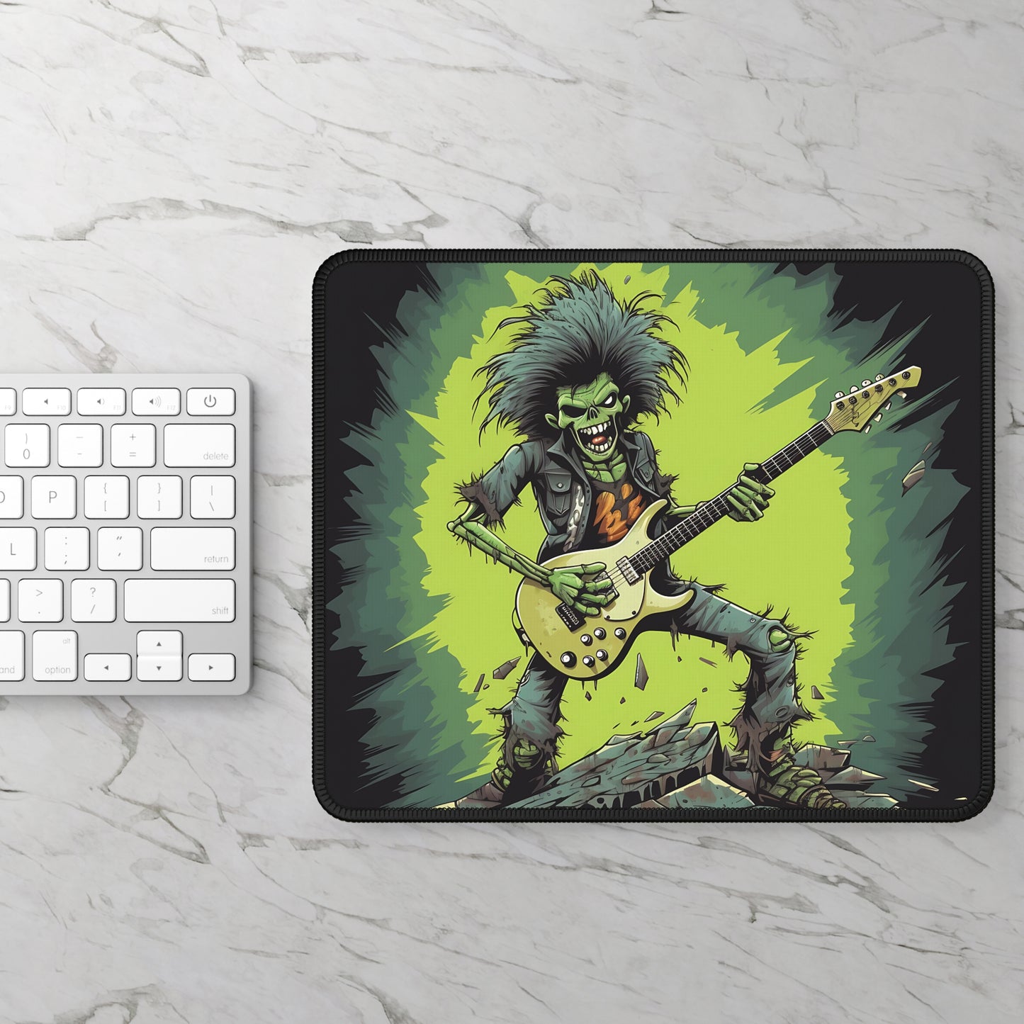 Zombie Axeman Mouse Pad – Riff. Shred. Rot. Repeat.