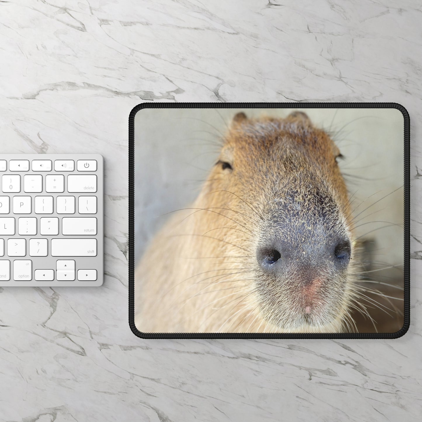 Capybara Close-Up Mouse Pad – Zoomed In. Zen’d Out.