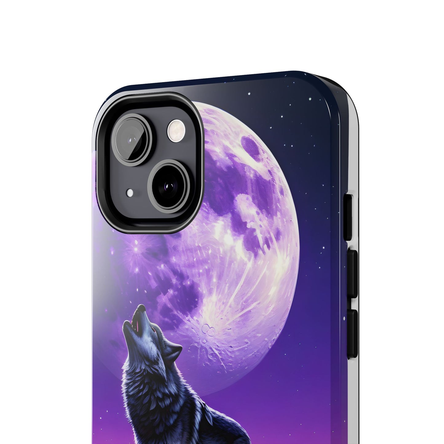 Howling Wolf Tough Phone Cases β Durable Protection with Mystical Moon Design