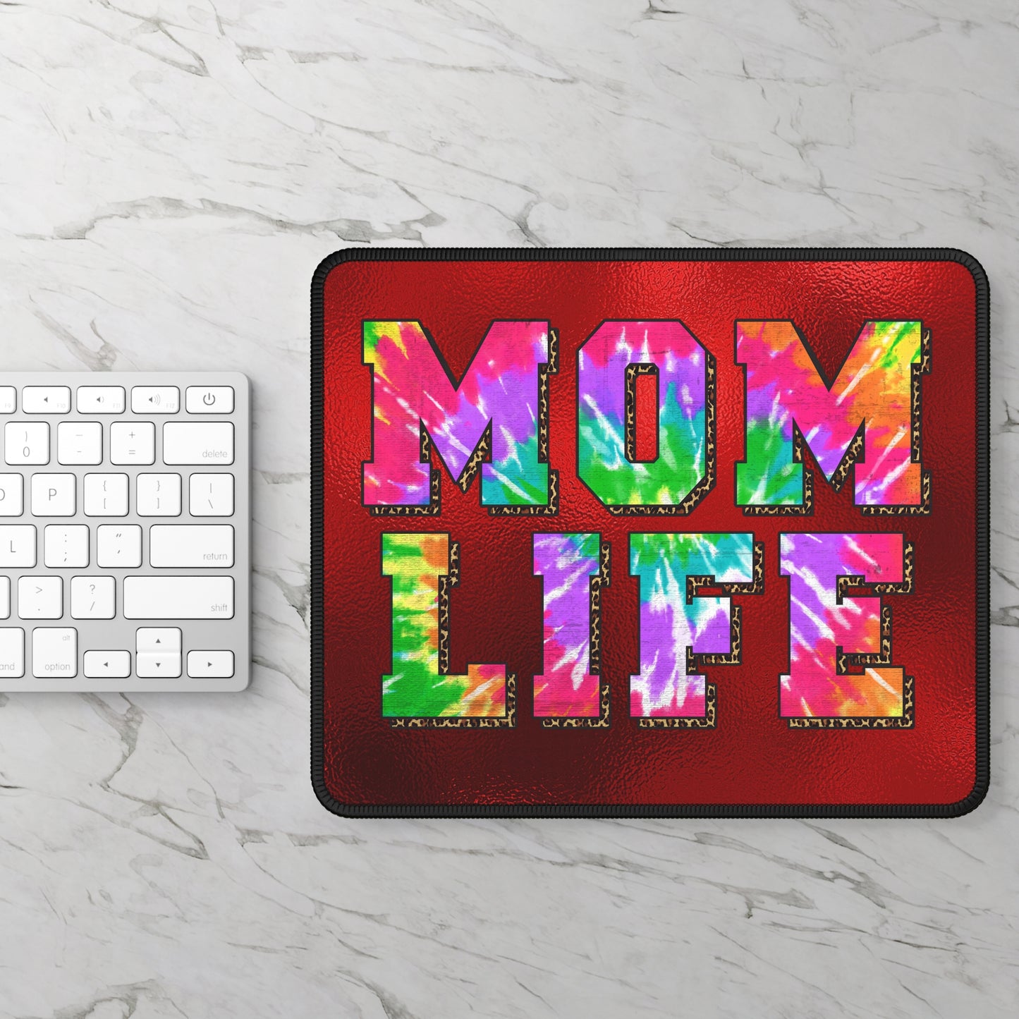 Mom Life Mouse Pad – Chaos, Coffee, and Clicks