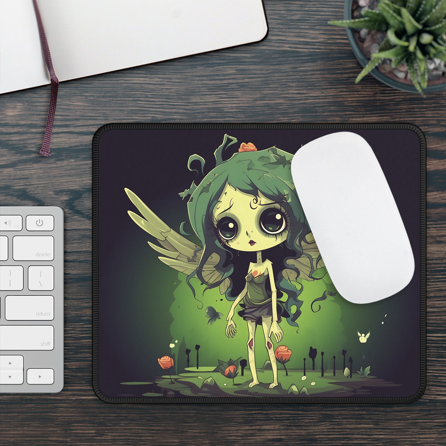 Rotten Pixie Mouse Pad – Decay, Wings, and Whimsy