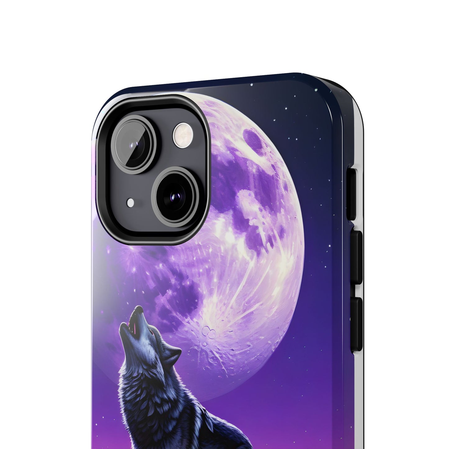 Howling Wolf Tough Phone Cases β Durable Protection with Mystical Moon Design
