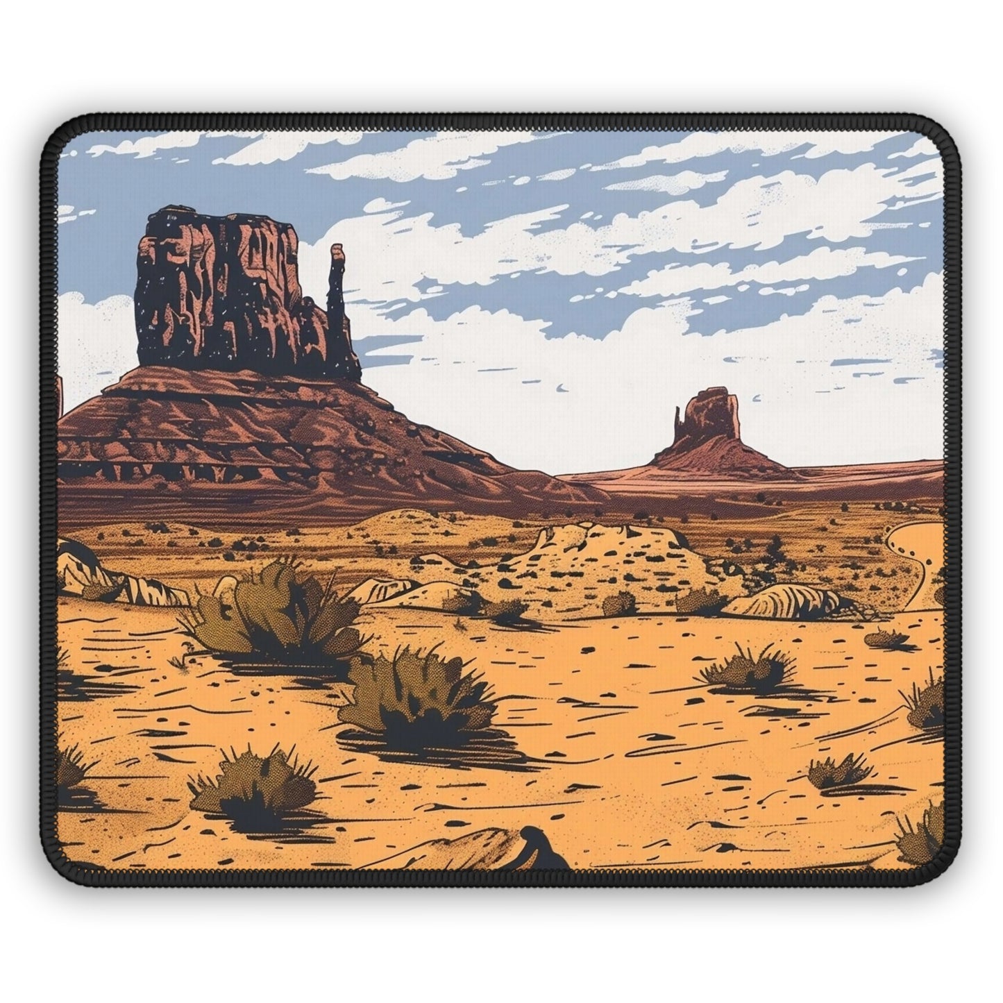 Monument Vibes Mouse Pad – Retro Desert Roads, Modern Day Precision