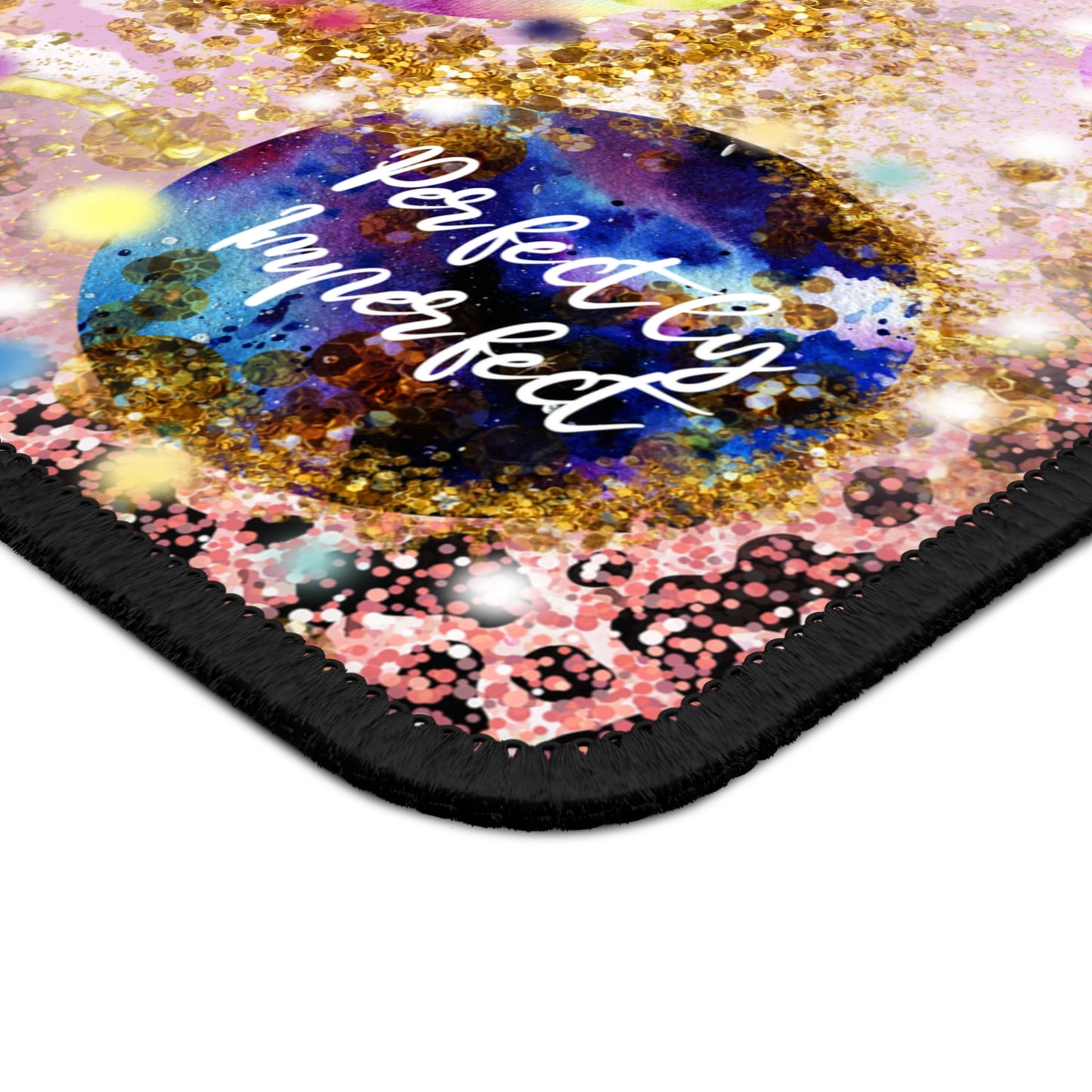 Self Love Club Sparkle Edition Mouse Pad – Glitter, Growth, and Good Vibes