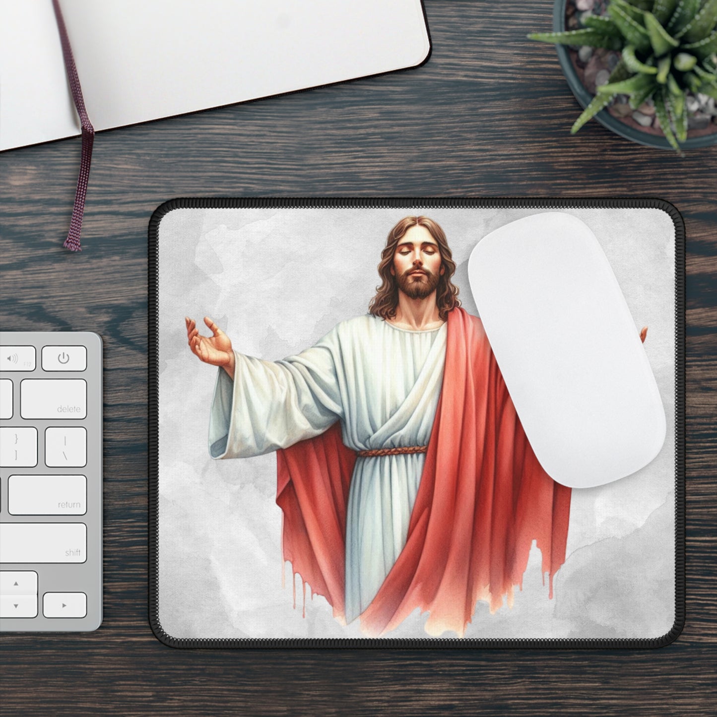 Divine Blessing Mouse Pad – Carry His Light and Love Through Every Moment