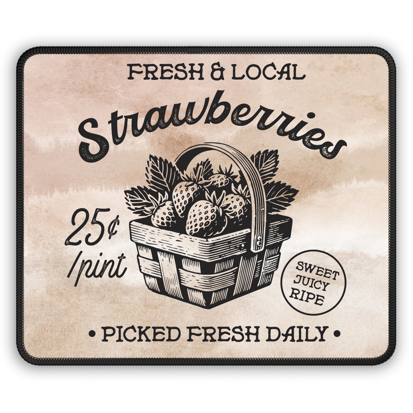 Fresh Strawberries Mouse Pad – Sweet, Juicy, and Ready to Click 🍓
