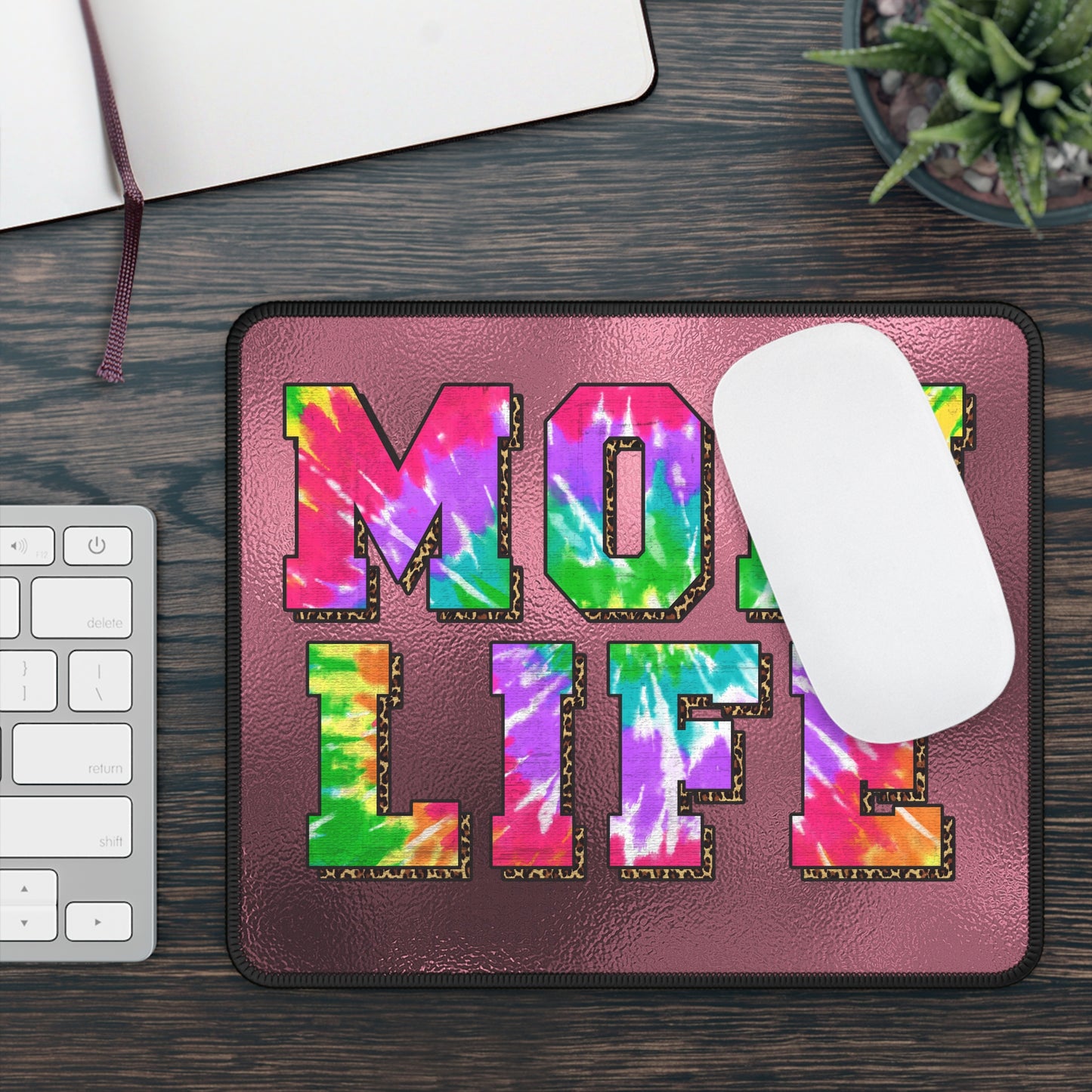 Mom Life Mouse Pad – Chaos, Coffee, and Clicks