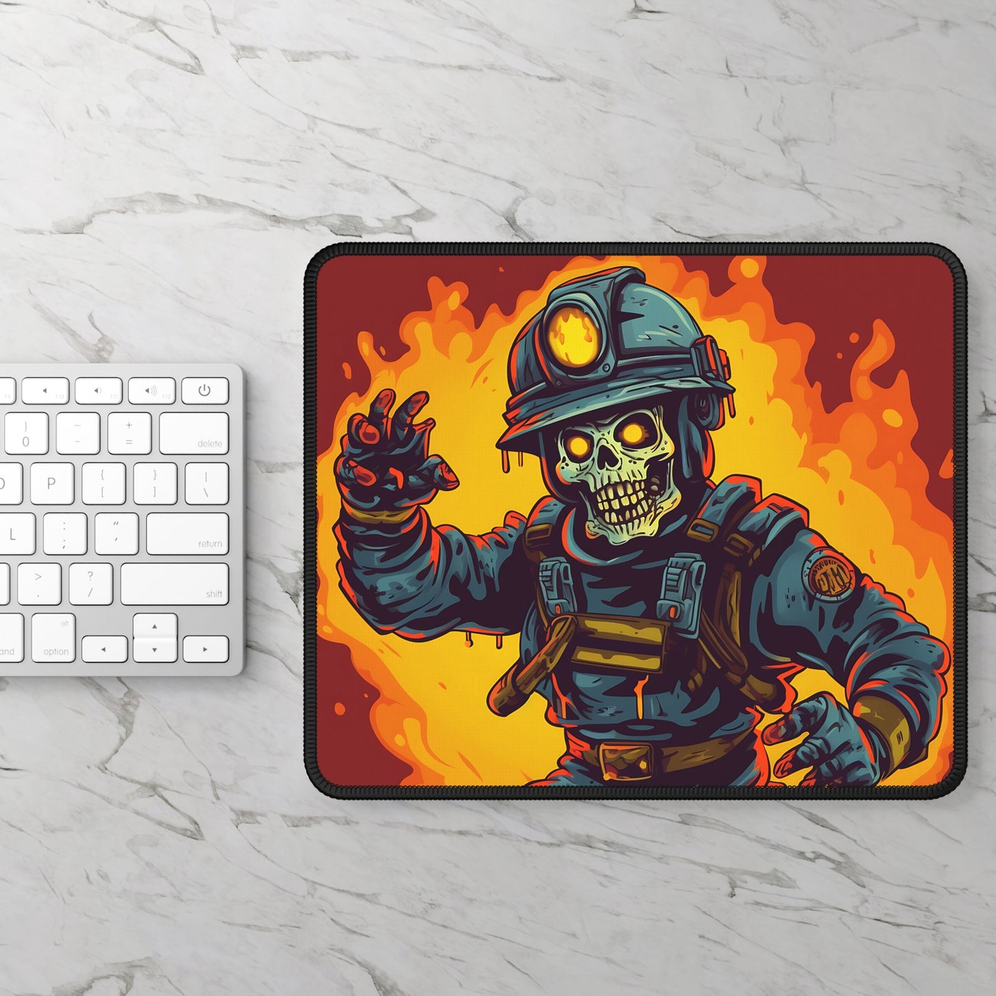Blazing Backdraft Mouse Pad – Too Hot to Die