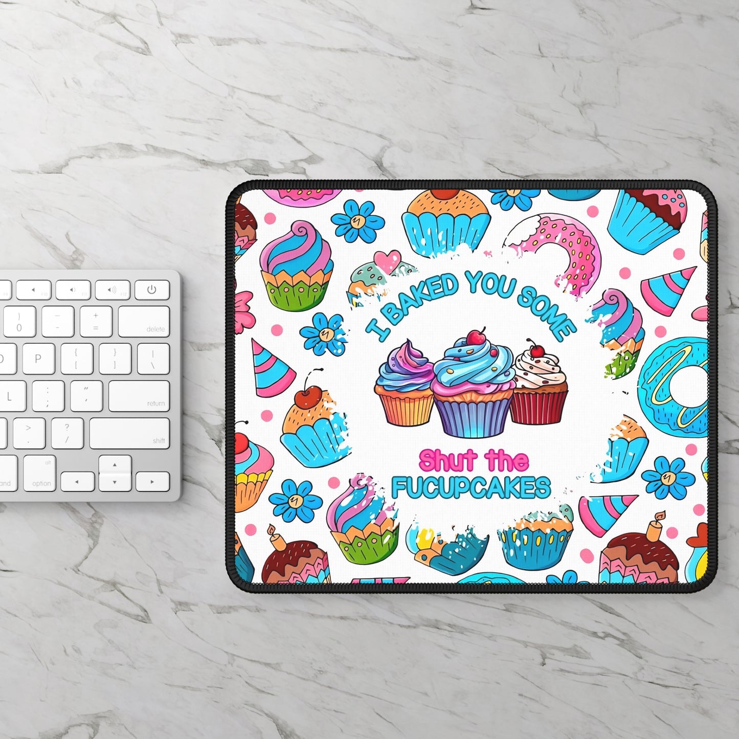 Shut the Fucupcakes Mouse Pad – A Sprinkle of Sass in Every Click
