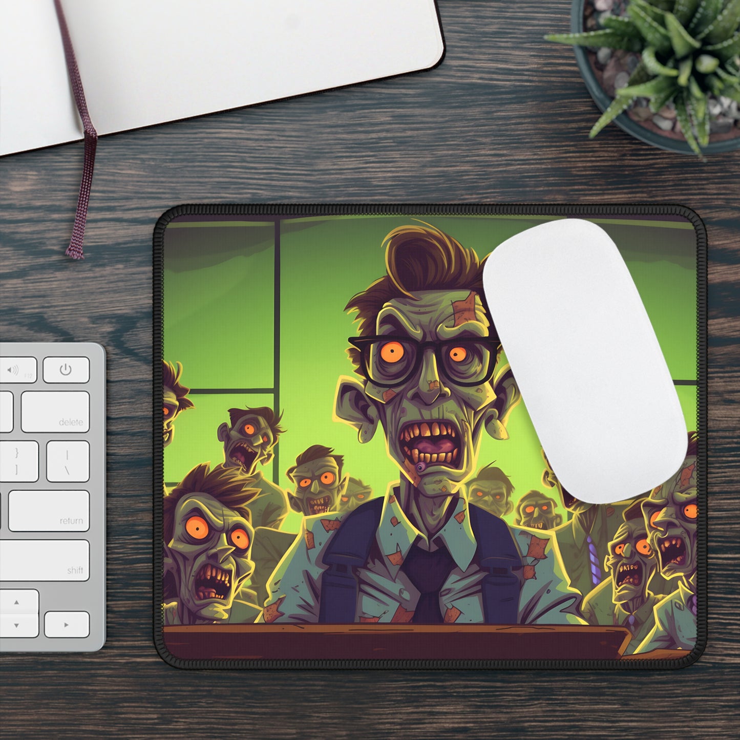 Corporate Zom-Bie Meeting Mouse Pad – Mondays Just Got Worse