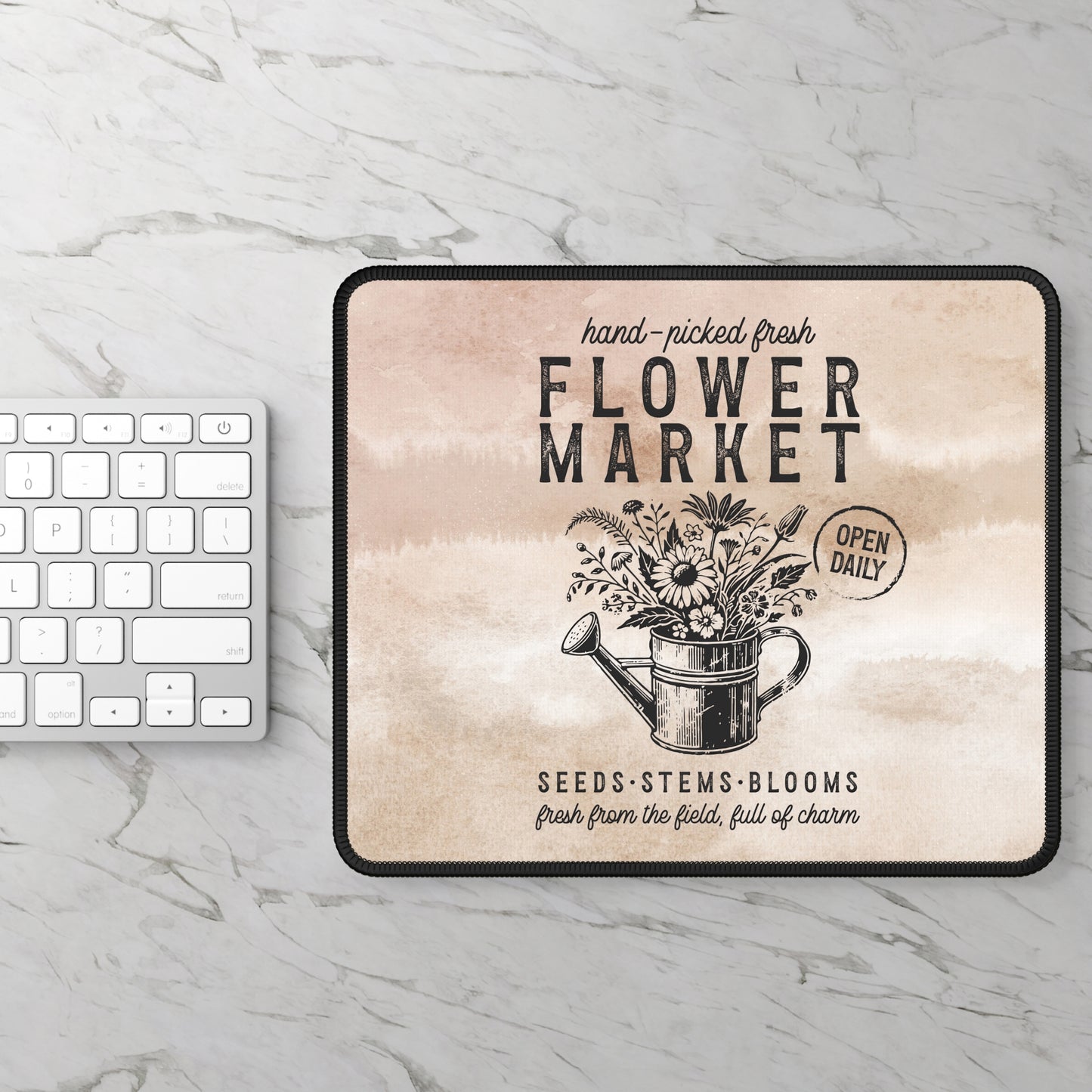 Flower Market Mouse Pad – Where Every Click Blooms