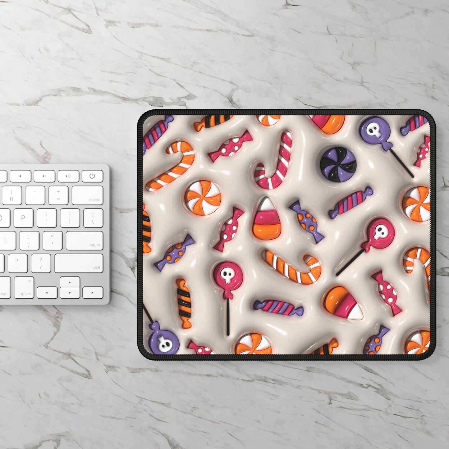 Candy Chaos Mouse Pad – Unwrap the Fun, Unleash the Spook