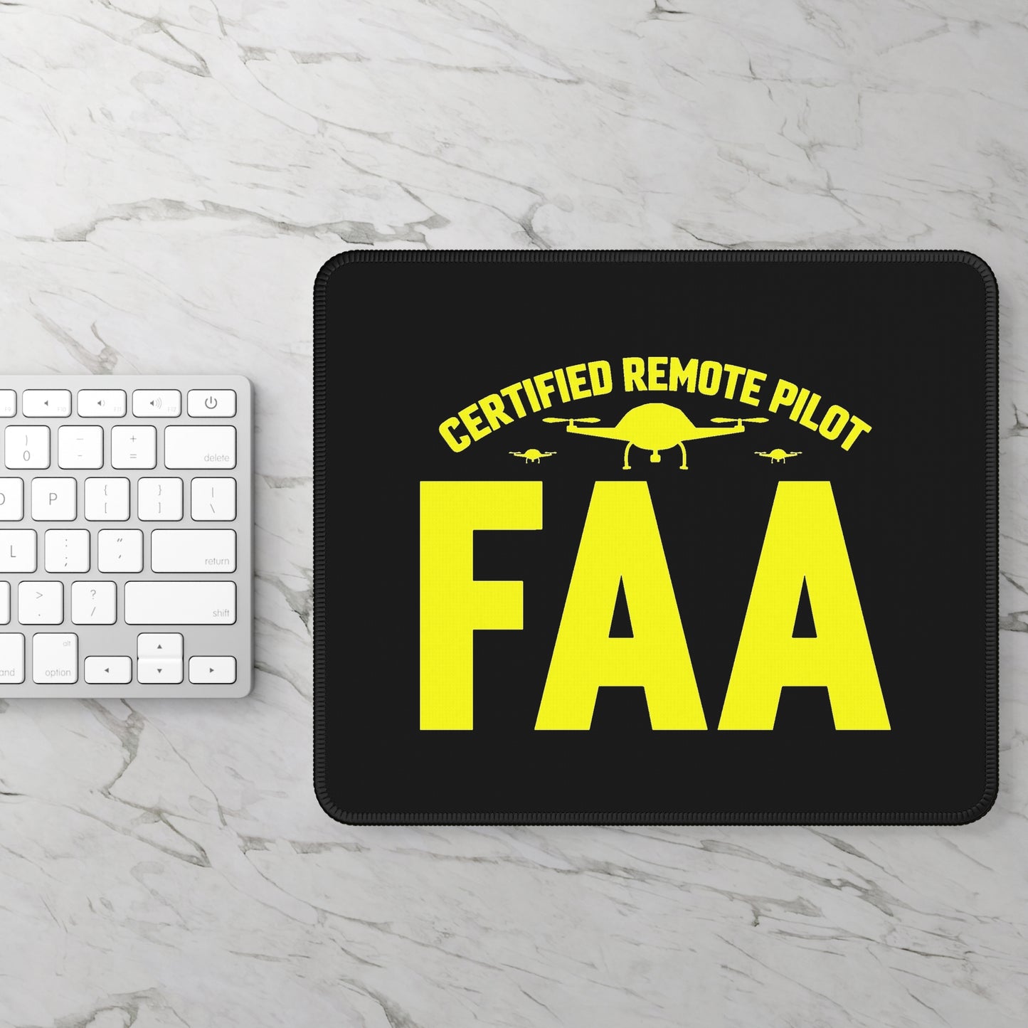 Certified FAA Remote Pilot Mouse Pad – Command Your Desk Like You Command the Skies