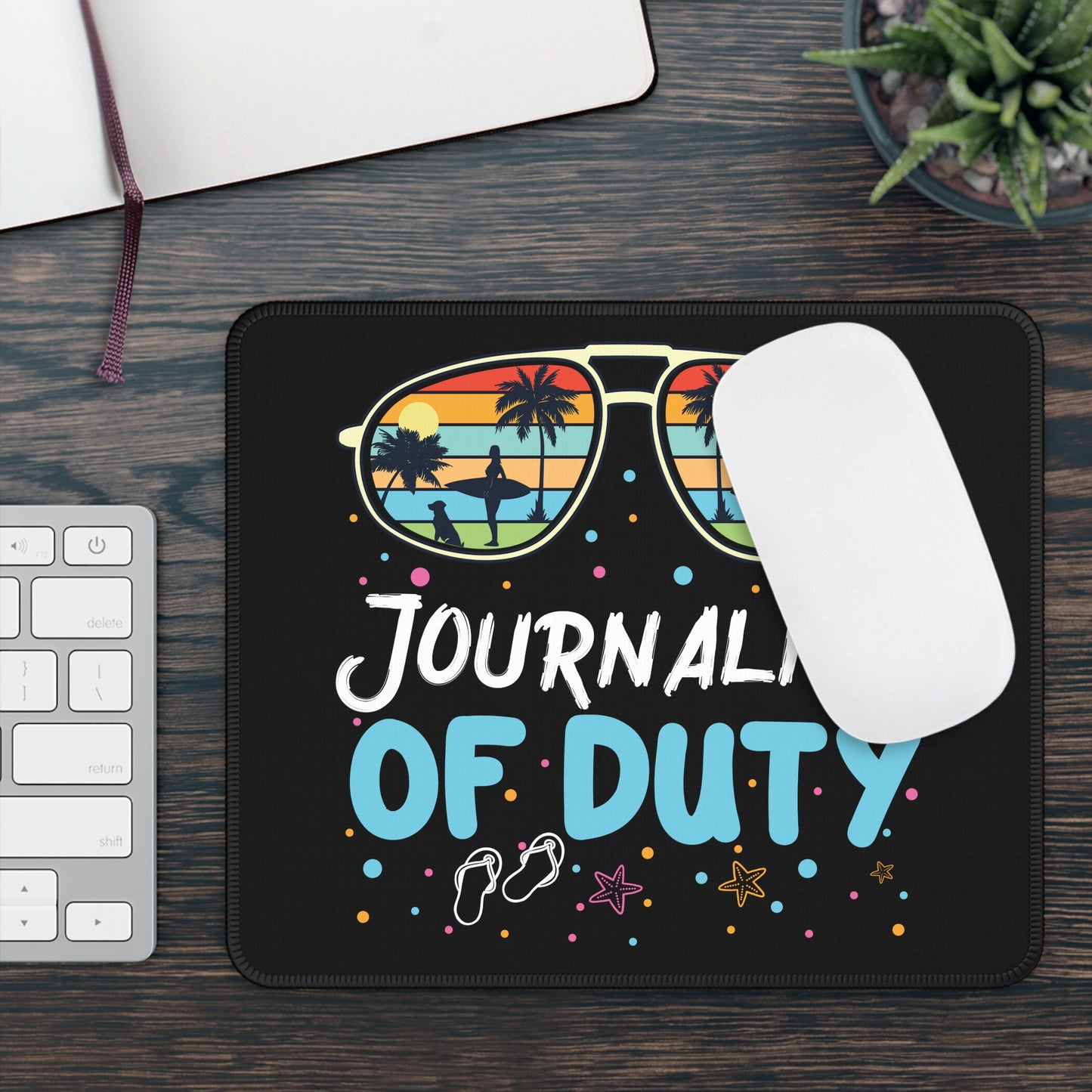 Journalist of Duty Mouse Pad – Press Pass to Paradise