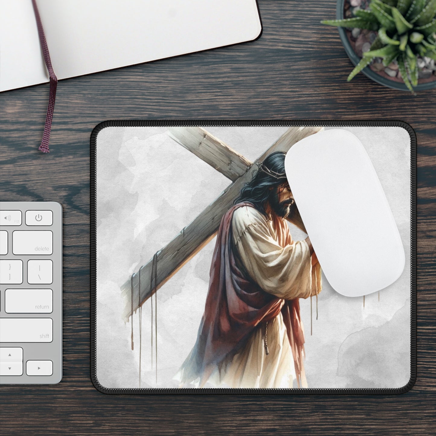 Path of Grace Mouse Pad – A Daily Reminder of Strength, Sacrifice, and Love