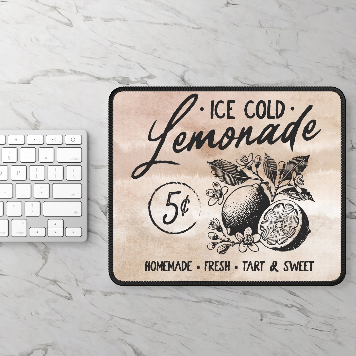 Ice Cold Lemonade Mouse Pad – A Zesty Splash of Summer for Your Desk
