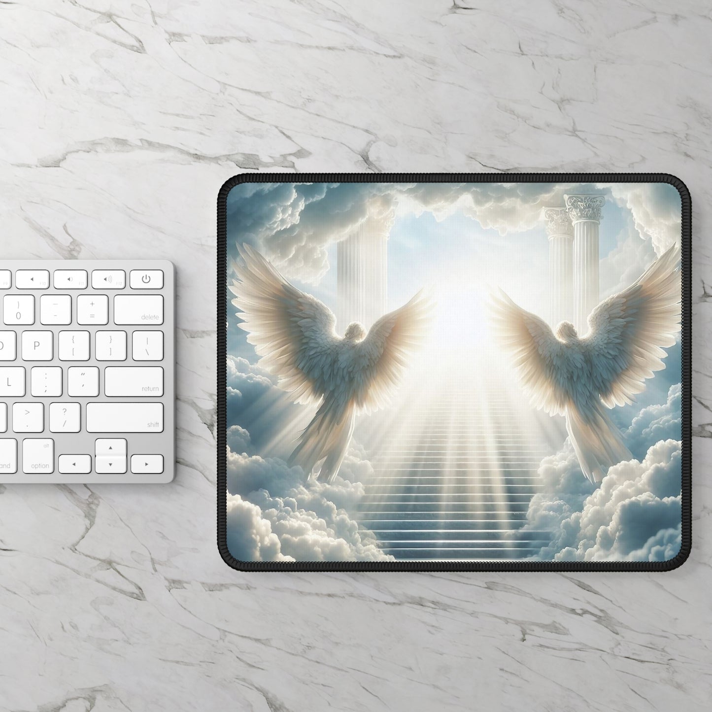 Gatekeepers of Glory Mouse Pad – Guarded by Light. Guided by Peace.