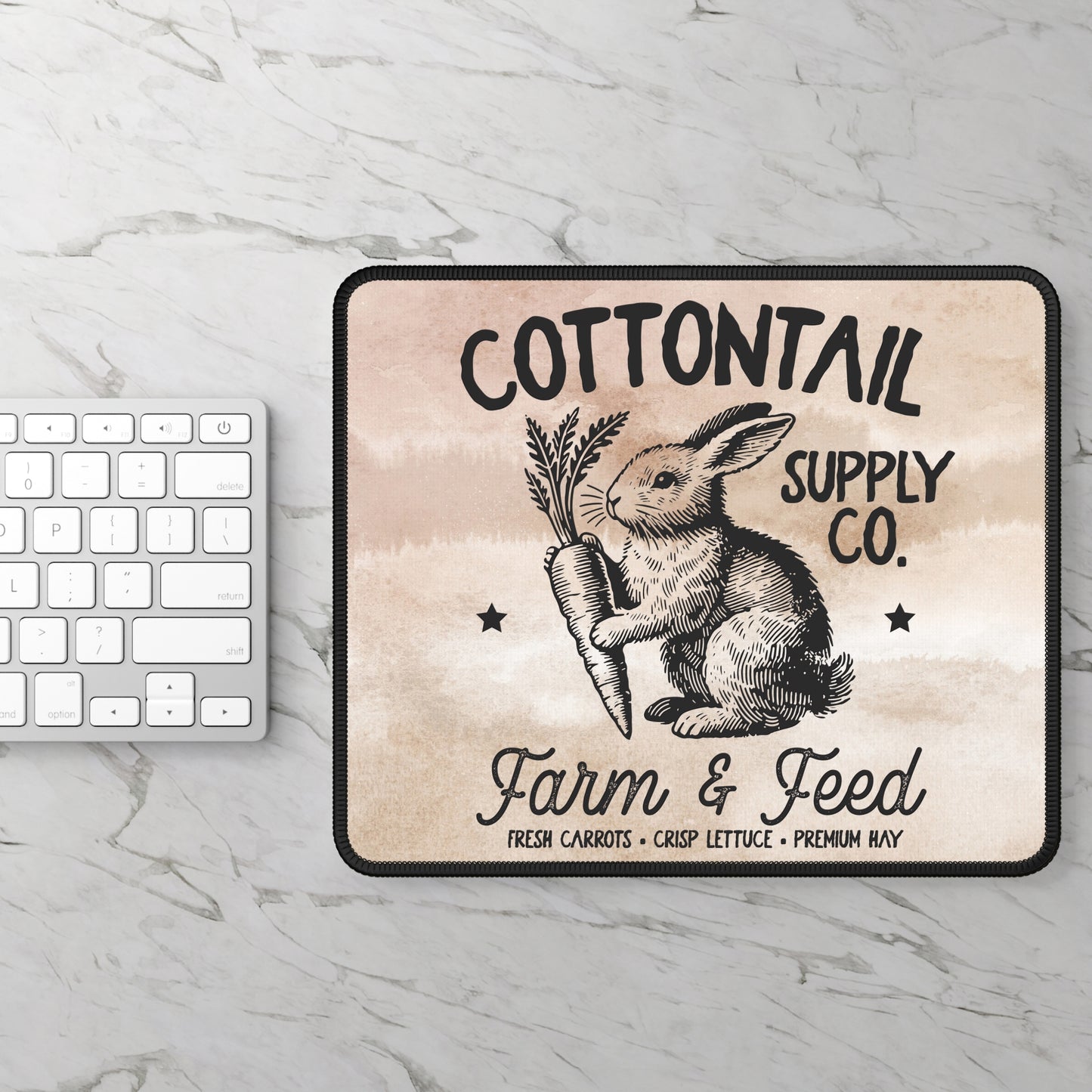 Cottontail Supply Co. Mouse Pad – Where Country Charm Meets Clicks