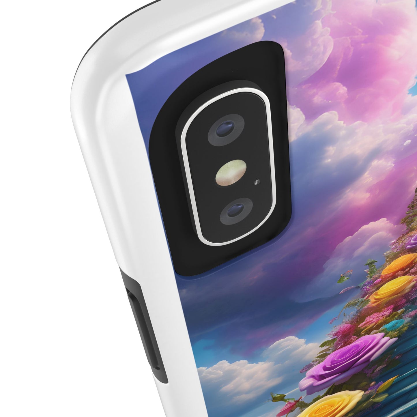 Heavenly Stairs Phone Case - Tough Protection with Cross Design