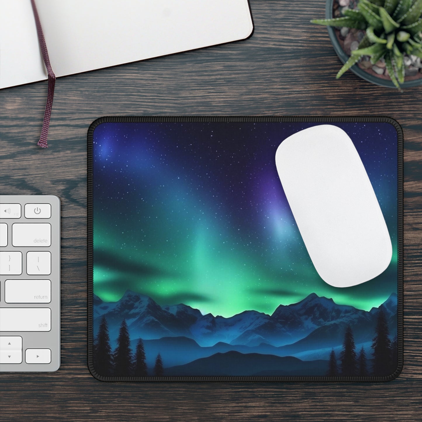 Northern Lights Mouse Pad – Peace in Every Pixel