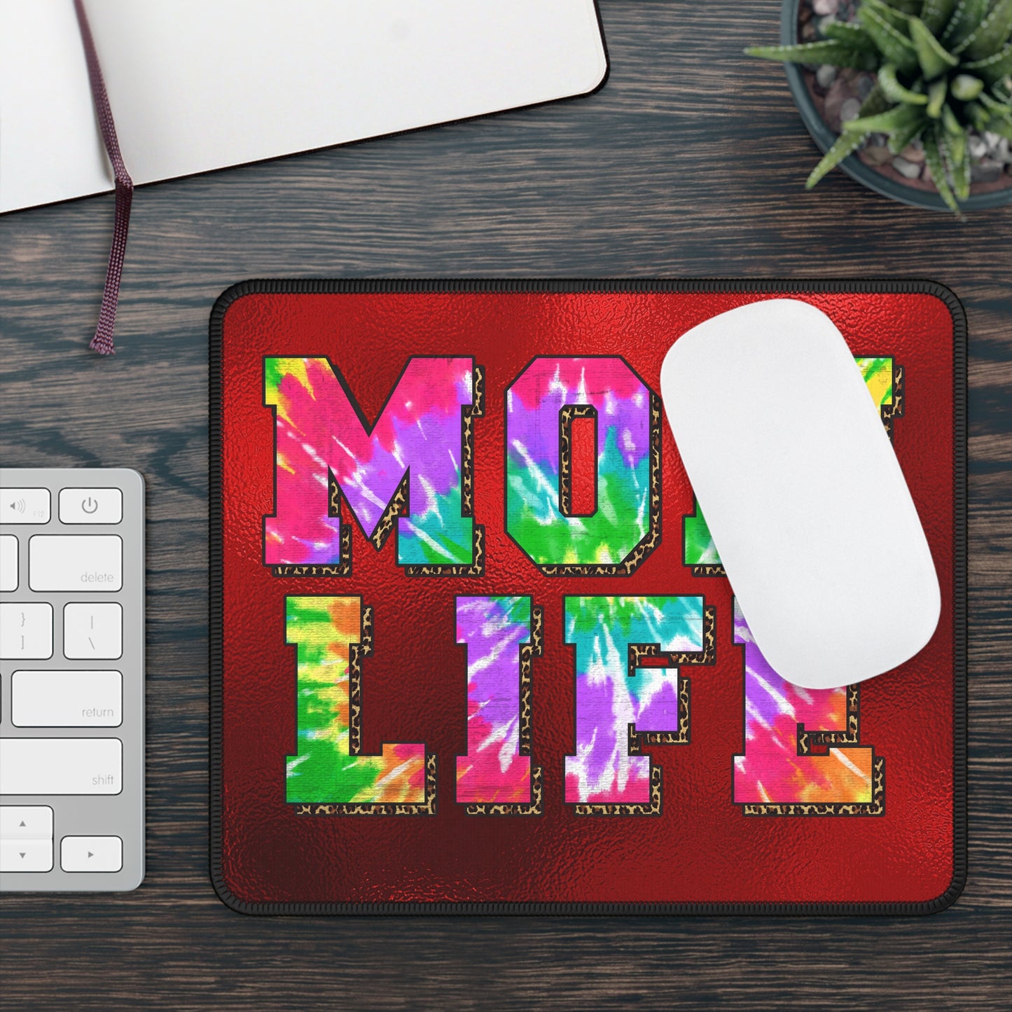 Mom Life Mouse Pad – Chaos, Coffee, and Clicks